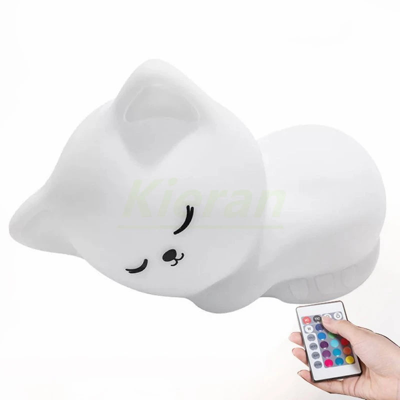 Luz de Presença Gatinho em Silicone Macio